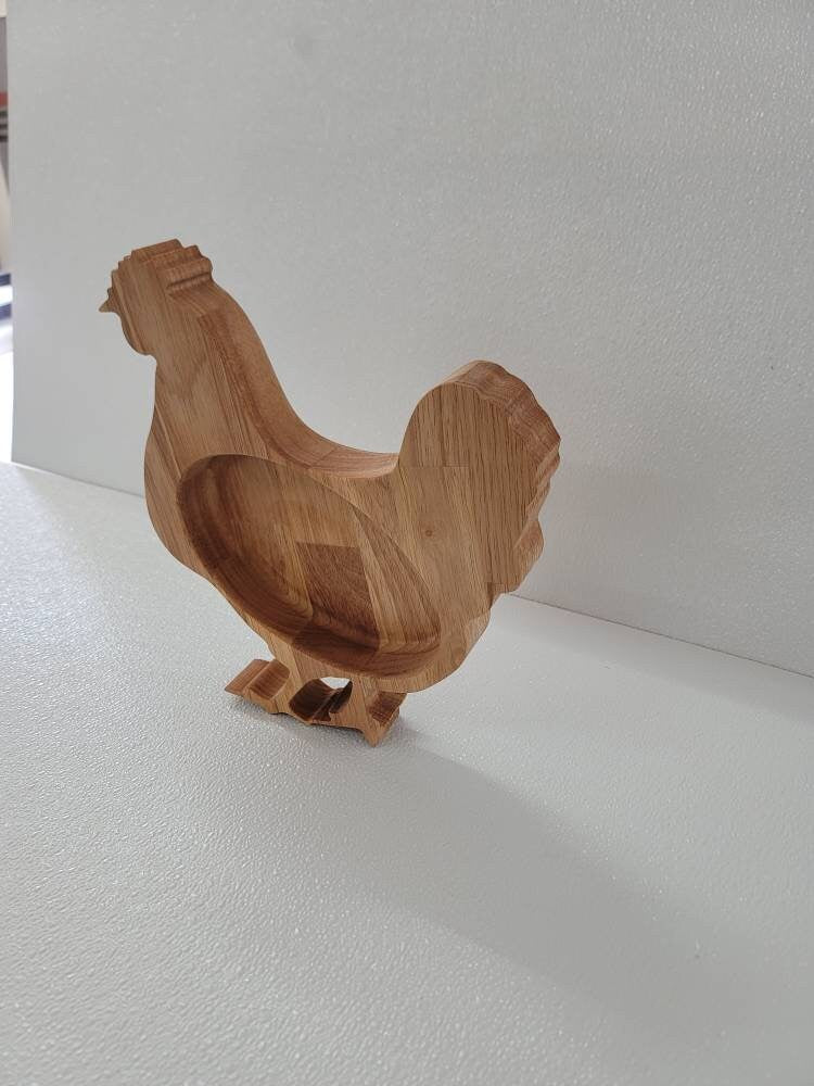 Hardwood hen bowl