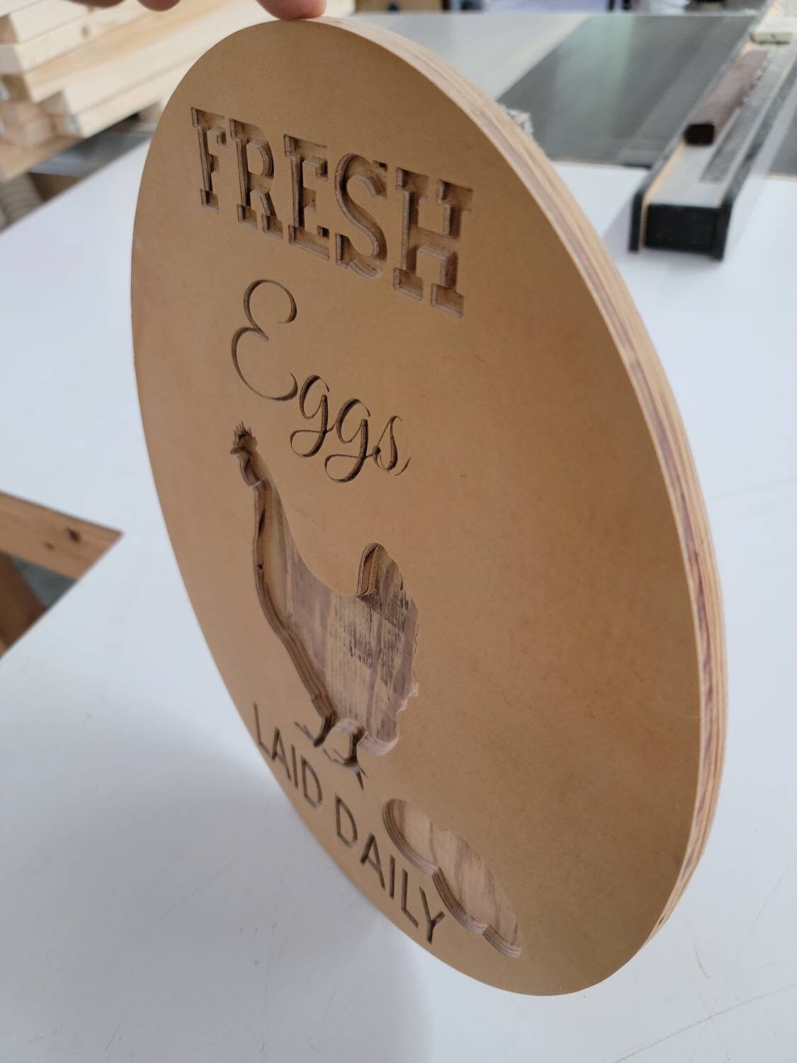 Custom sign for egg sales