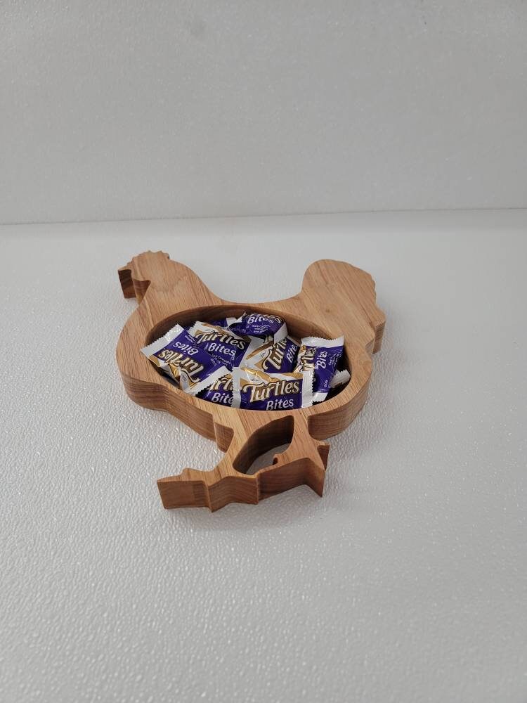Hardwood hen bowl