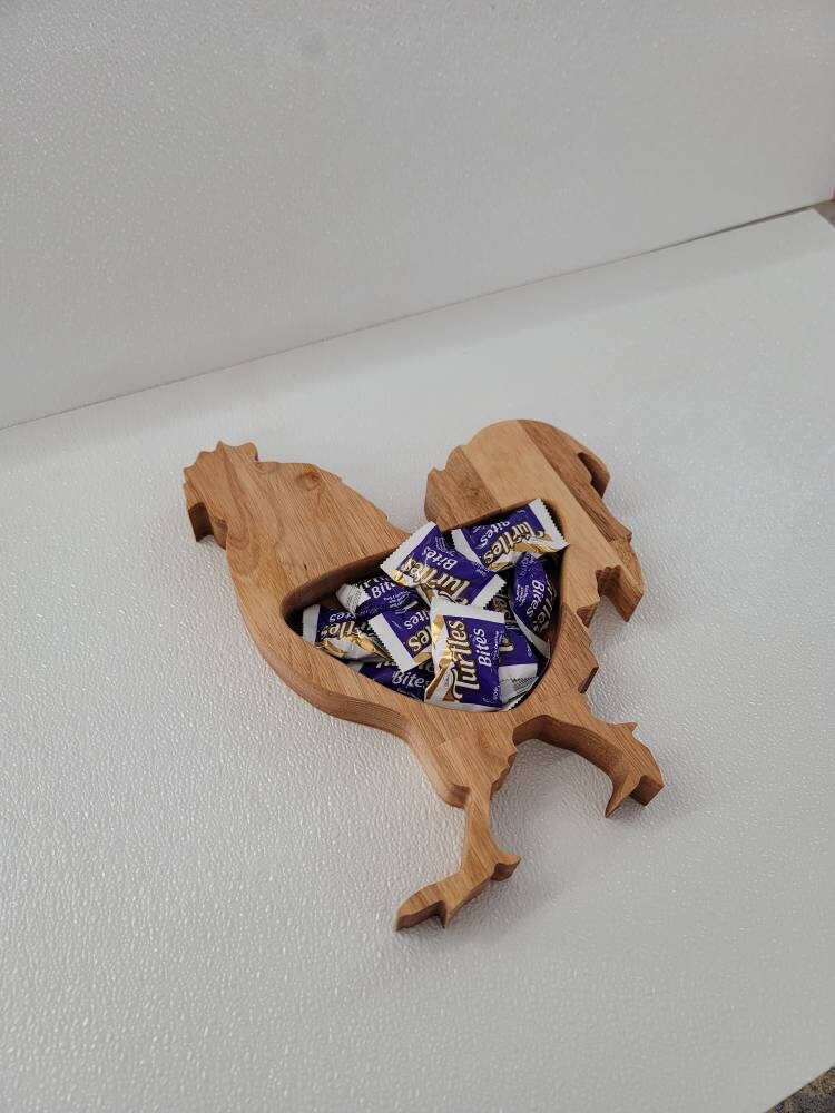 Hardwood Rooster bowl