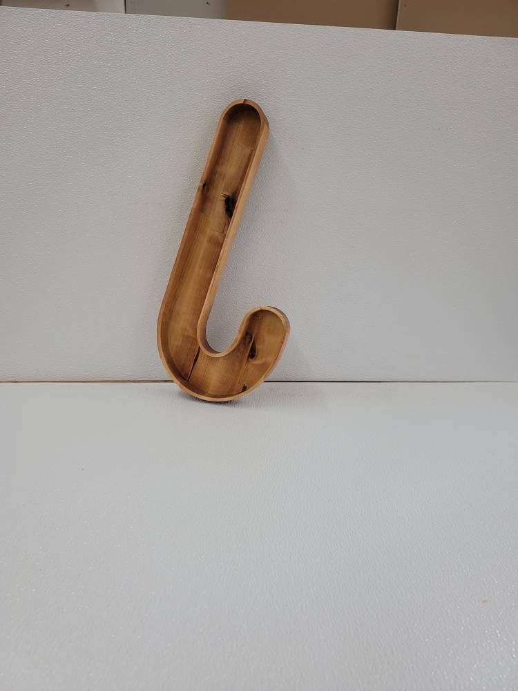 Wooden  candy cane candy dish