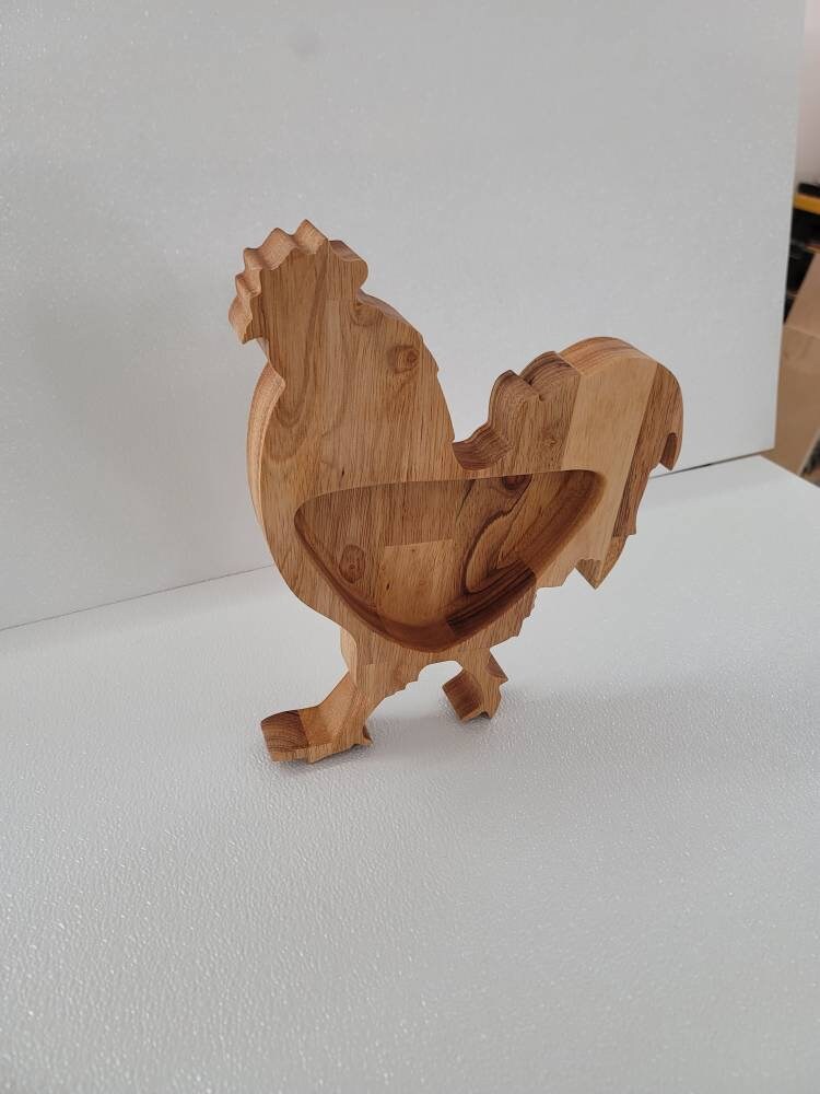Hardwood Rooster bowl