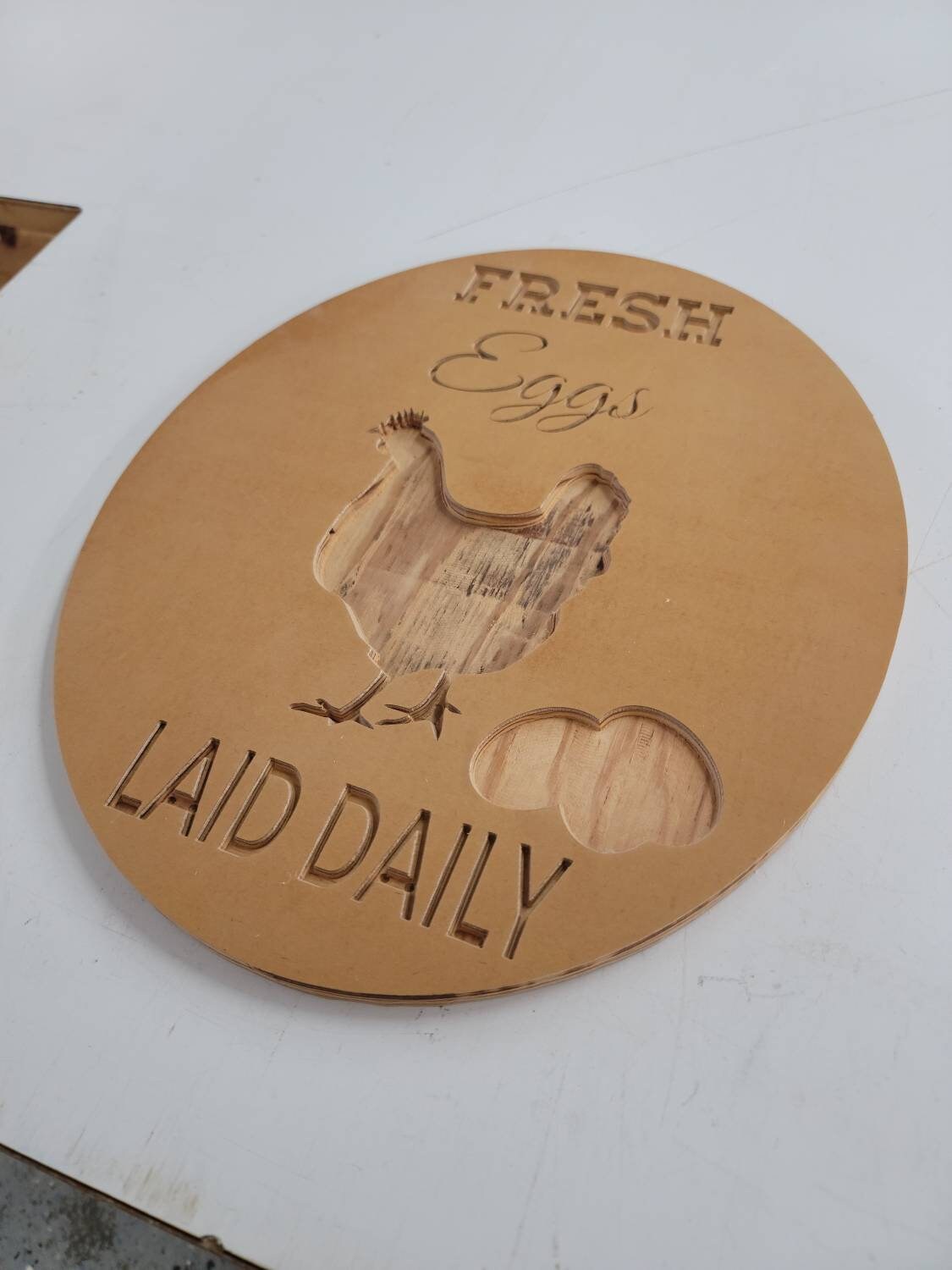 Custom sign for egg sales
