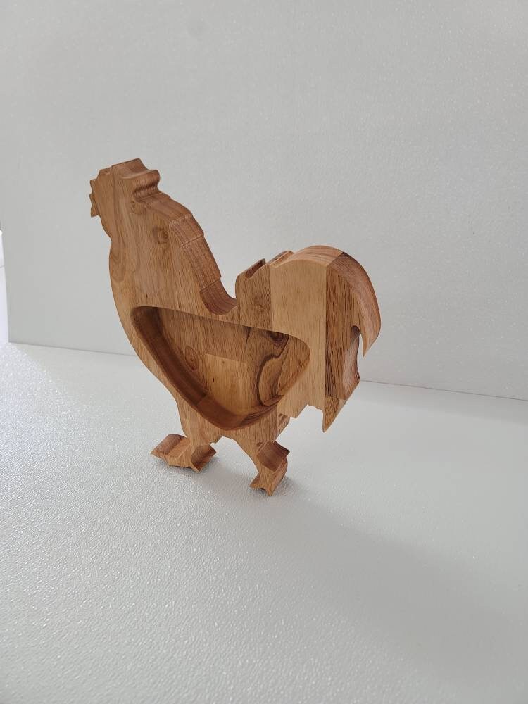 Hardwood Rooster bowl