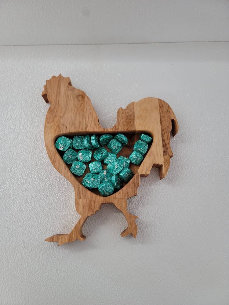 Hardwood Rooster bowl