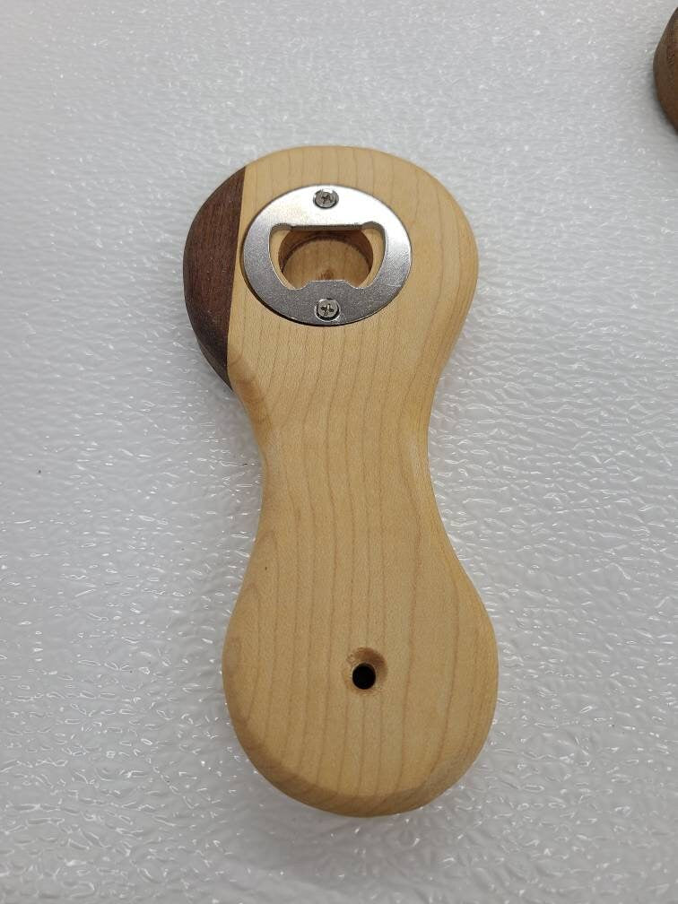 Wooden bottle openers