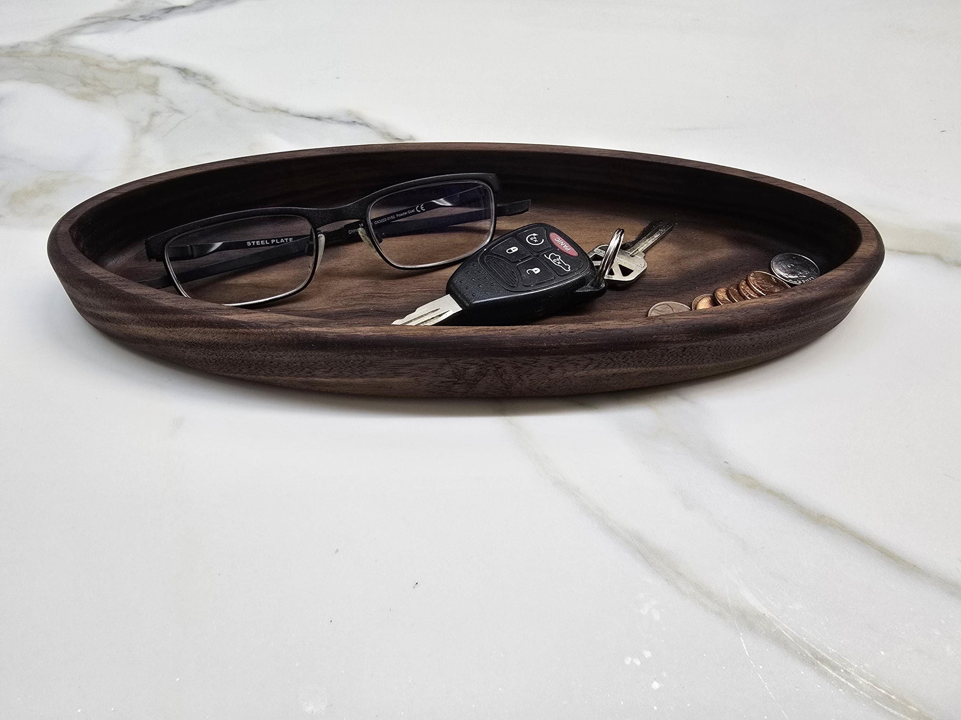 Tray/catch all in black walnut