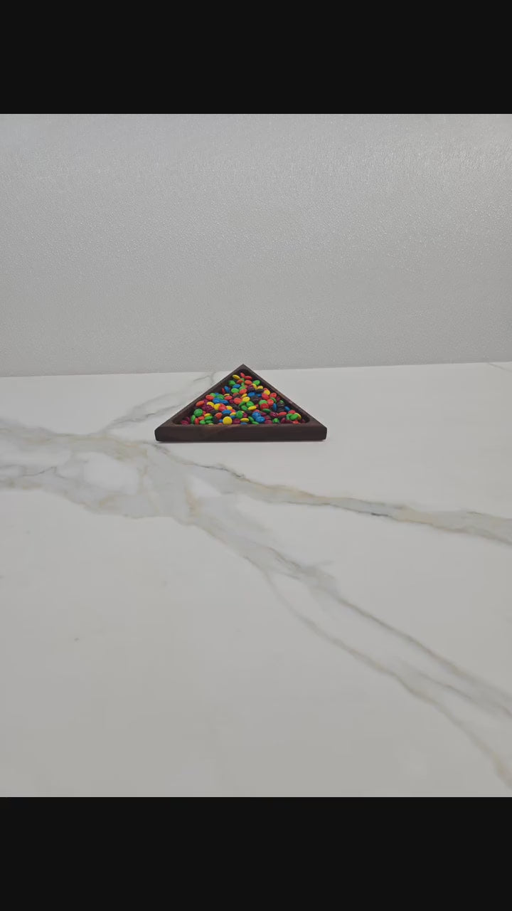 Serving triangles out of Black walnut