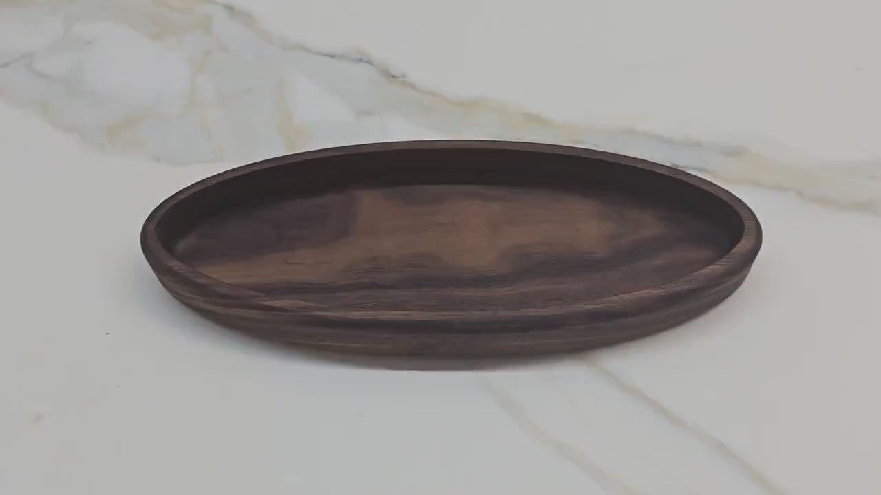 Tray/catch all in black walnut