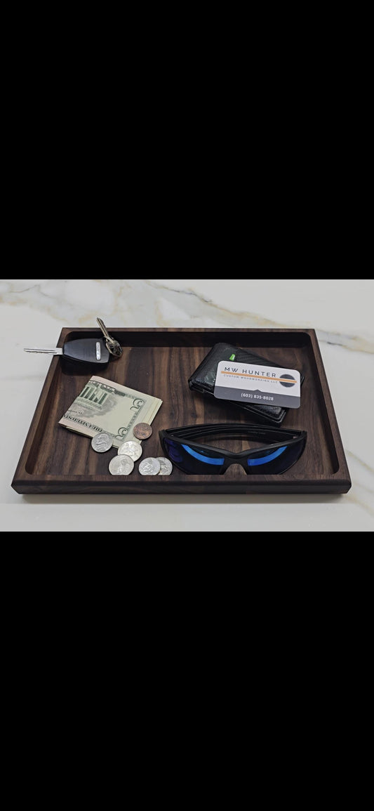 Rectangle tray/catch all in black walnut