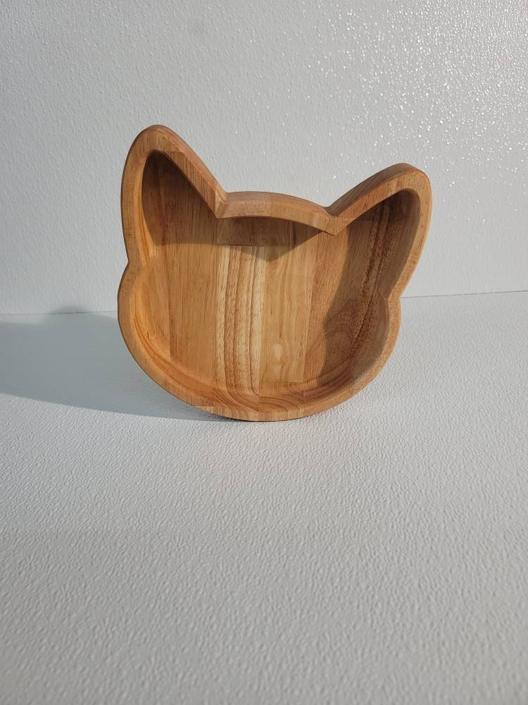 Hardwood cat head bowl