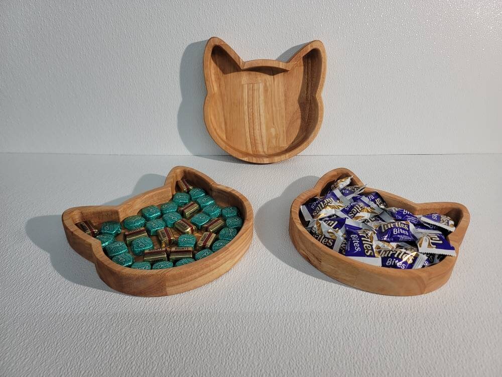 Hardwood cat head bowl
