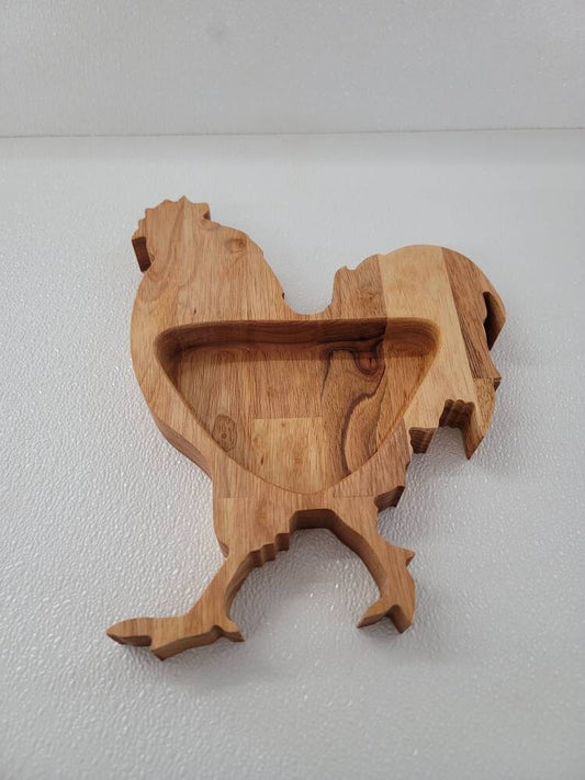 Hardwood Rooster bowl