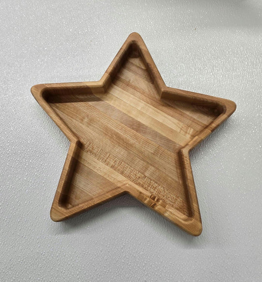 Hardwood star bowl