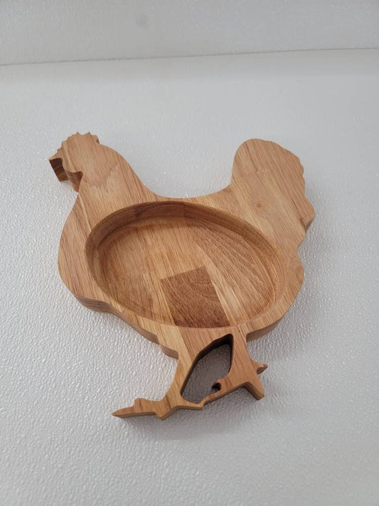 Hardwood hen bowl
