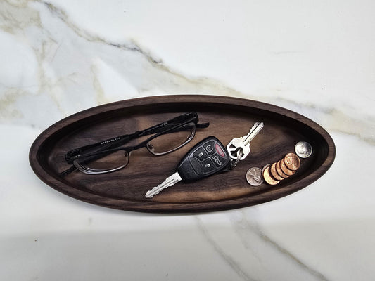 Tray/catch all in black walnut