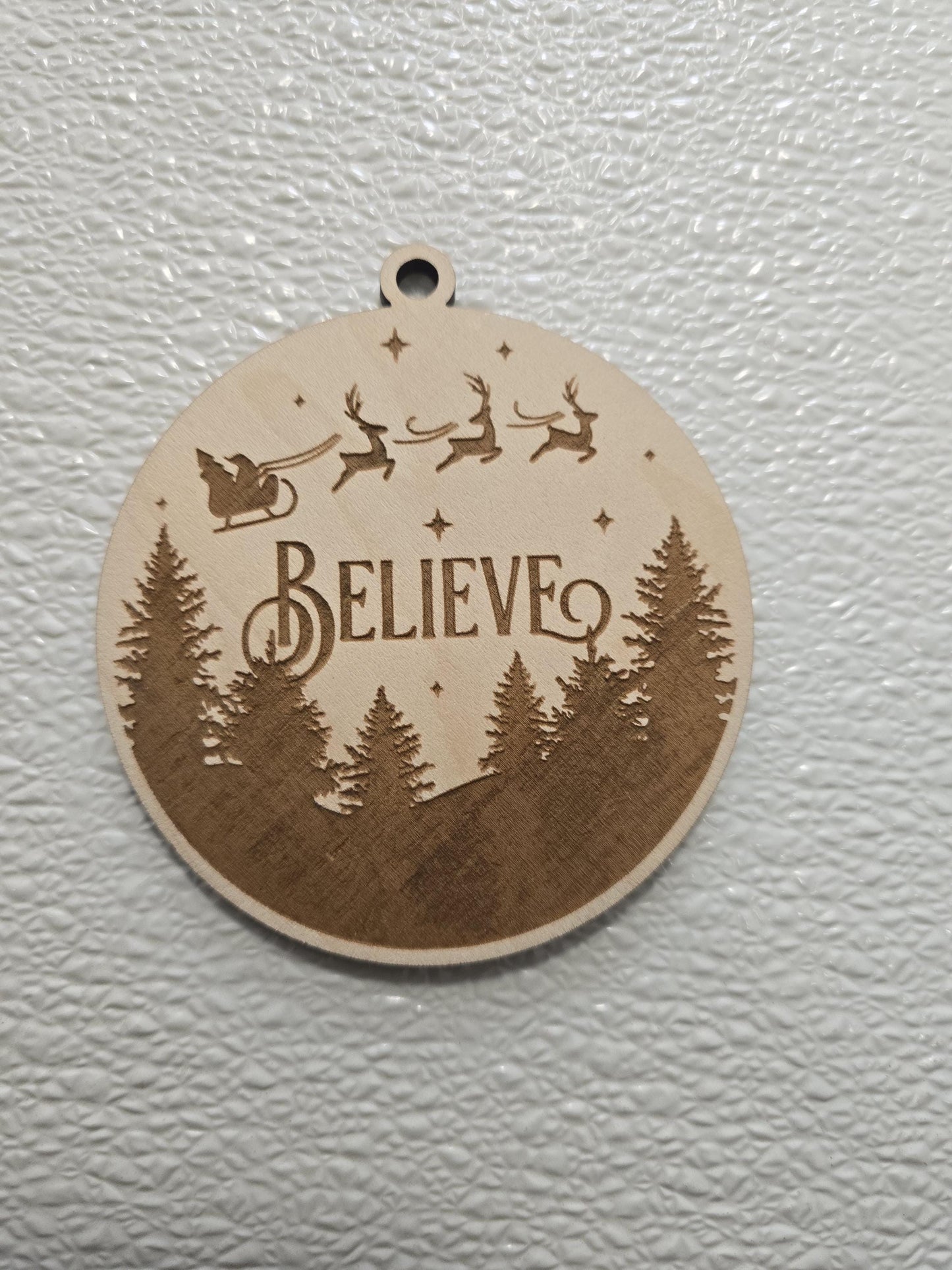 Wooden holiday ornaments