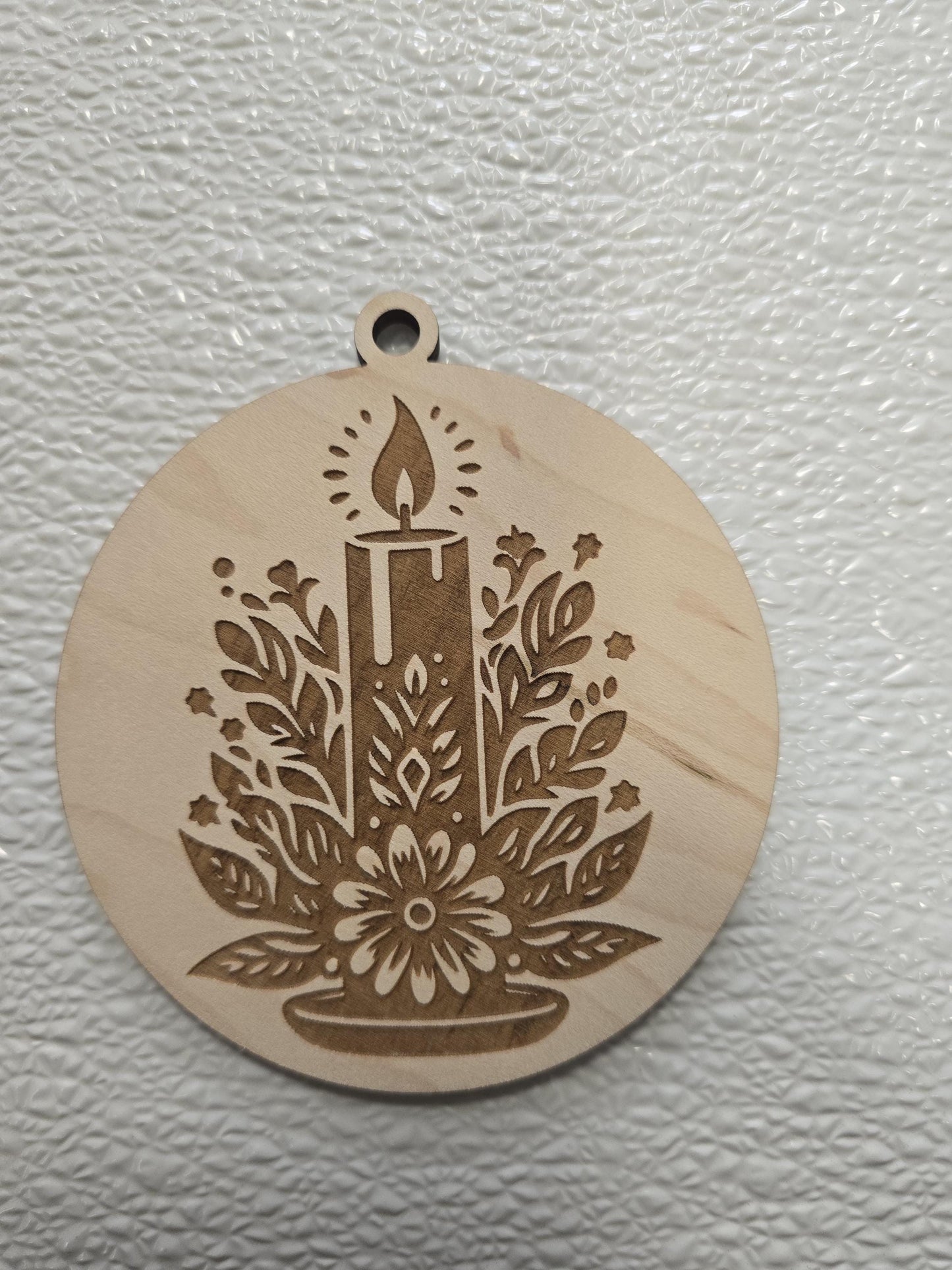 Wooden holiday ornaments